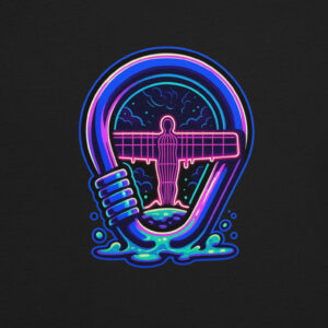 Neon Angel of the North.